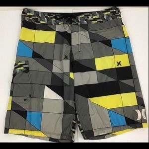 Hurley Phantom Board Shorts Swim Trunks Size 34